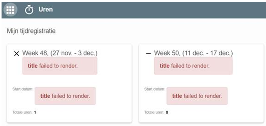 Error: title fauiled to render in de interface van FCC