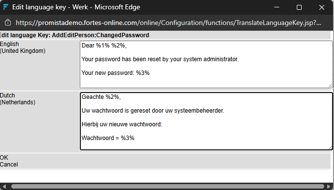 Edit-menu vertaling in FCC