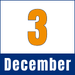 3 december